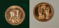 Exonumia Medal James Buchanan Presidential Peace In Green Presentation Case -