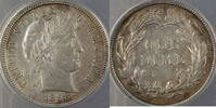 USA Dime Barber Silver 10c, ANACS AU-55 Details, Damaged - Cleaned -
