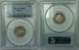 USA Dime Barber Silver PCGS MS-64, Nicely Toned -