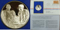 Exonumia Medal Postmasters Progress in Electronics Commemorative Silver in FDC -