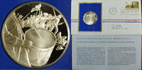 Exonumia Medal Colonial Communications Commemorative Silver -