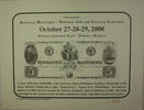 Briefmarken 2000 October 11th Fall Washington Baltimore Coin & Currency Show Souvenir Card -
