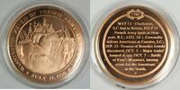 Exonumia Bronze Proof Medal Washington Joined By French Army At Newport July 11 1780 -
