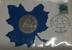 Kanada One Dollar Canada BU Coin W/Stamp in First Day Cover -