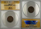 USA Indian Head Cent 1c Coin ANACS GD-4 Details Env. Damage *Scarce Date* PRX -