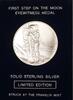 Exonumia Sterling Franklin Mint Limited Edition Apollo 11 1st Step on Moon Silver Medal -