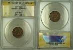 USA Indian Head Cent ANACS EF-45 Details Tooled Cleaned (23) -