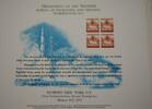 Briefmarken BEP Souvenir Card B 22 Interpex 3c Fort Bliss Rockets -