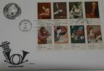 Exonumia Medal Commemorative Silver Proof -Universal Postal Union 100th-FDC W/Stamps -