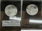 Exonumia Sterling Franklin Mint Christmas Tree/Reindeer Proof Silver Medal in Holder -