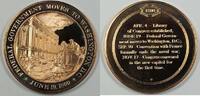 Exonumia Bronze History of the U.S. Federal Government Moves to D.C. Proof Medal -