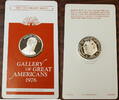 Exonumia Medal Franklin Mint Gallery of Great Americans Robert Fulton .925 Silver -