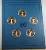 Exonumia Sterling N. World Health Day Silver Proof 5 Language Commem. Medal Set -