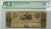 Banknoten 20 1831 $ July 10 Obsolete Currency Susquehanna Bridge Bank PCGS VF-20 281-G124 -