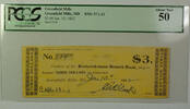 Banknoten 10 1832 $ Jan 3 Obsolete Currency Greenfield Mills MD PCGS 50 KSG 57.1.11 -