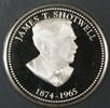 Exonumia Medal James T. Shotwell Proof Silver By The Franklin Mint Sterling Silver -