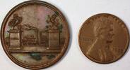 Exonumia Medal June North of France Railroad Train Copper Lecomte Sculptor -