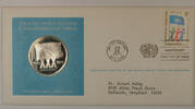 Exonumia Medal Postmasters Of America Commemorative Silver United Nations XXX -