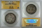 USA Half Dollar Bust Silver 50c Coin ANACS EF-45 Details, Scratched - Cleaned -