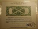 Briefmarken 1880 $ BEP souvenir card B 65 FUN 1984 Back $1 Sawhorse LT Visitors center cancell -