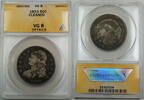 USA Half Dollar Bust Silver ANACS VG-8 Details, Cleaned -