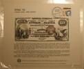Briefmarken 1882 $ BEP souvenir card B 84 IPMC 1985 Face $10 National Visitors center cancel -