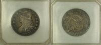 USA Half Dollar Capped Bust Silver 50c Coin VF/EF Very Fine/Extra Fine -