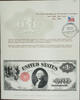Briefmarken 1917 $ BEP 1995 B-195 NYINC 1 George Washington Legal Tender Face Canceled -