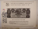 Briefmarken 1986 Real MSNA Souvenir Card Real Estate Bank of Baltimore 10$ Show cancelled -