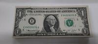 Banknoten 1974 $ Lot of 100 Series $1 FRNs-Consec S/Ns Mostly CU - See photos. -