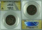 USA Large Cent Coronet Head ANACS GOOD-4 Details Scratched (41) -