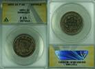 USA Large Cent Braided Hair ANACS F-15 Details Damaged (43) -