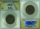 USA Large Cent Braided Hair ANACS VF-25 Details Corroded (43A) -
