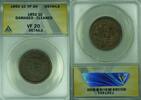 USA Large Cent Braided Hair ANACS VF-20 Details Damaged-Cleaned (43) -