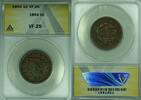 USA Large Cent Braided Hair 1c Coin ANACS VF-25 (38) -