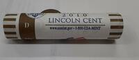 USA 2010-D Lincoln Shield Cents OBW Roll 50 Brilliant Uncirculated Coins -