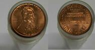 USA United States UNC Roll Of Lincoln Cents - 50 Coins Total in Wrappers/Tubes -