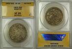 USA Half Dollar Capped Bust Silver 50c Coin ANACS VF-25 Details Graffiti -