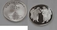 Exonumia Medal Franklin Mint Life of Christ .925 Silver by Benvenuti-Jesus The Healer -