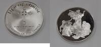 Exonumia Medal Franklin Mint Life of Christ .925 Silver by Benvenuti-Cleansing of Temple -