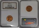 USA Cent Lincoln Wheat 1c NGC MS-67 RD -