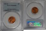 USA Cent 1942-D Lincoln Wheat 1c PCGS MS-66 RD -