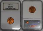 USA Cent 1942-D Lincoln Wheat 1c NGC MS-67 RD (B) -