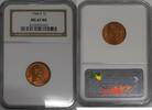 USA Cent 1944-S Lincoln Wheat 1c NGC MS-67 RD -