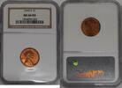 USA Cent 1944-S Lincoln Wheat 1c NGC MS-66 RD -
