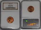 USA Cent 1954-S Lincoln Wheat 1c NGC MS-67 RD (A) -