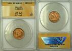 USA 1 Cent Indian Head Coin ANACS MS 60 Cleaned Details ( Better Coin ) -