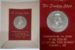 Exonumia Medal Franklin Mint Listing GNC on the Stock Exchange In Holder -