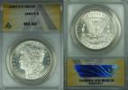 USA $1 Coin 1880-S Morgan Silver Dollar ANACS MS-60 Better Coin (26) -