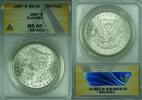 USA Dollar Morgan Silver S$1 ANACS MS-60 Details Cleaned Better Coin (26B) -